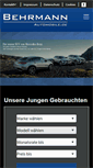 Mobile Screenshot of behrmann-automobile.de