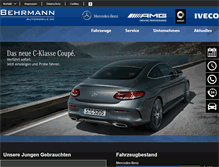 Tablet Screenshot of behrmann-automobile.de